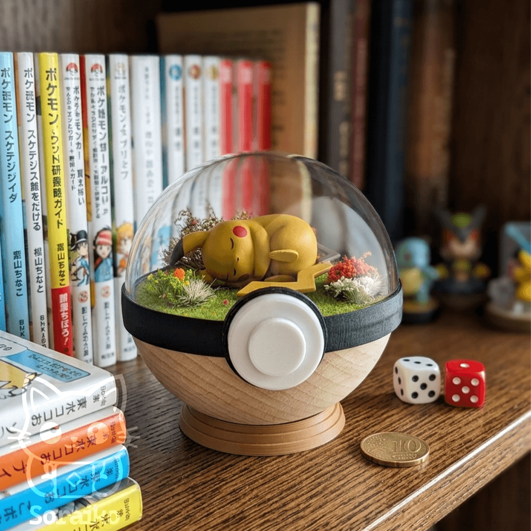 Diorama Pikachu 8cm - Pokemon